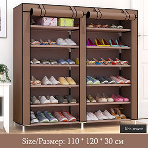 On Sale Modern Simple Wardrobe Fabric Folding Cloth Storage Cabinet DIY Assembly Easy Install Reinforcement Wardrobe Closet
