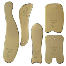 Load image into Gallery viewer, Tontin Traditional copper Massage Tool Guasha Beauty SPA kit  scraping  facial slim face body kit
