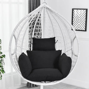 Hanging Hammock Chair Swinging Garden Outdoor Soft Seat Cushion Seat 220KG Dormitory Bedroom Hanging Chair Back with Pillow