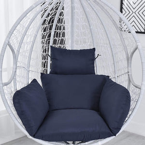 Hanging Hammock Chair Swinging Garden Outdoor Soft Seat Cushion Seat 220KG Dormitory Bedroom Hanging Chair Back with Pillow