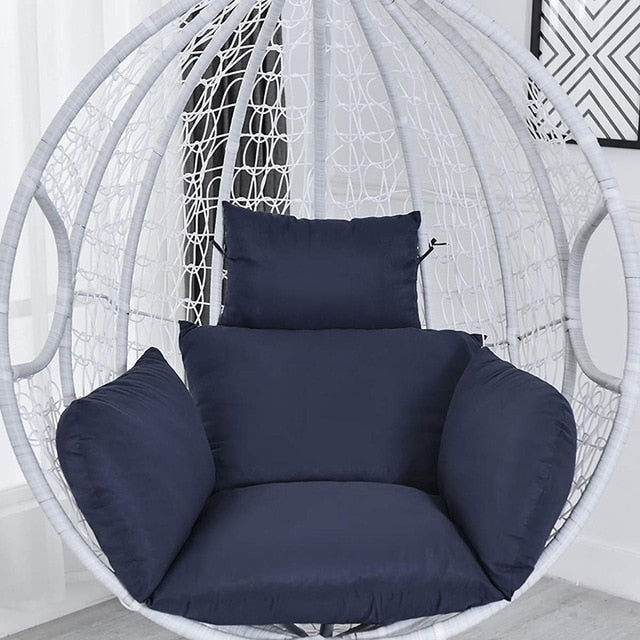 Hanging Hammock Chair Swinging Garden Outdoor Soft Seat Cushion Seat 220KG Dormitory Bedroom Hanging Chair Back with Pillow