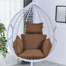 Load image into Gallery viewer, Hanging Hammock Chair Swinging Garden Outdoor Soft Seat Cushion Seat 220KG Dormitory Bedroom Hanging Chair Back with Pillow
