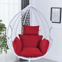 Load image into Gallery viewer, Hanging Hammock Chair Swinging Garden Outdoor Soft Seat Cushion Seat 220KG Dormitory Bedroom Hanging Chair Back with Pillow

