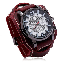 Load image into Gallery viewer, Jessingshow 2020 New Retro Mens Watches Leather Chronograph Sport Fashion Punk Style Quartz Watch For Men Relogio Masculino
