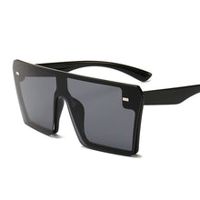 Load image into Gallery viewer, Oversized Square Sunglasses Women 2020 Luxury Brand Fashion Flat Top Red Black Clear Lens One Piece Men Gafas Shade Mirror UV400
