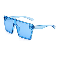 Load image into Gallery viewer, Oversized Square Sunglasses Women 2020 Luxury Brand Fashion Flat Top Red Black Clear Lens One Piece Men Gafas Shade Mirror UV400
