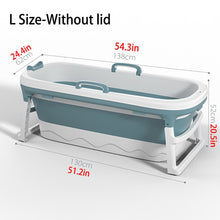 Load image into Gallery viewer, 46in Large Bathtub Adult Bath Tub Barrel Sweat Steaming Bathtub Plastic Folding Thicken Bathtub Home Sauna Baby Swimming Tub ES
