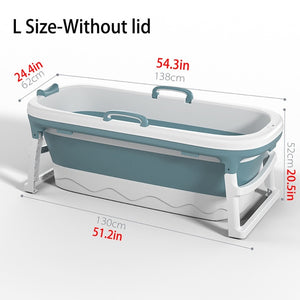 46in Large Bathtub Adult Bath Tub Barrel Sweat Steaming Bathtub Plastic Folding Thicken Bathtub Home Sauna Baby Swimming Tub ES