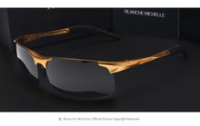 Load image into Gallery viewer, High Quality Ultra-Light Aluminum Magnesium Sport Sunglasses Polarized Men UV400 Rectangle Gold Outdoor Driving Sun Glasses
