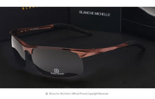 Load image into Gallery viewer, High Quality Ultra-Light Aluminum Magnesium Sport Sunglasses Polarized Men UV400 Rectangle Gold Outdoor Driving Sun Glasses
