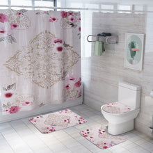Load image into Gallery viewer, Bathroom Carpet Rug Bath Mat and Shower Curtain Set Bathroom Toilet Rug Bath Mats Home Decor Shower Floor Foot Rug Bathroom Mats
