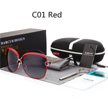 Load image into Gallery viewer, BARCUR Polarized Ladies Sunglasses Women Gradient Lens Round Sun Glasses Square Luxury Brand Oculos Lunette De Soleil Femme
