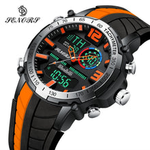 Load image into Gallery viewer, Senors Digital Watch Men Sports Watches Fashion Dual Display Men&#39;s Waterproof LED Digital Watch Man Military Clock Relogio
