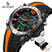 Load image into Gallery viewer, Senors Digital Watch Men Sports Watches Fashion Dual Display Men&#39;s Waterproof LED Digital Watch Man Military Clock Relogio
