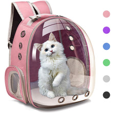 Load image into Gallery viewer, Cat Carrier Bags Breathable Pet Carriers Small Dog Cat Backpack Travel Space Capsule Cage Pet Transport Bag Carrying For Cats
