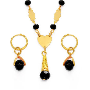 Anniyo Hawaiian Colorful Crystal Ball Beads Necklaces Earrings Sets Guam Micronesia Chuuk Pohnpei Marshall Jewelry Gift #240806