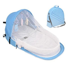 Load image into Gallery viewer, Portable Baby Crib Newborn Baby Bed Folding Travel Beds Nest Infant Bassinet Cot With Toys Mosquito Net Cribs For Baby Sleeping
