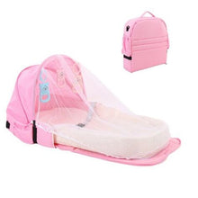 Load image into Gallery viewer, Portable Baby Crib Newborn Baby Bed Folding Travel Beds Nest Infant Bassinet Cot With Toys Mosquito Net Cribs For Baby Sleeping
