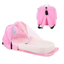 Load image into Gallery viewer, Portable Baby Crib Newborn Baby Bed Folding Travel Beds Nest Infant Bassinet Cot With Toys Mosquito Net Cribs For Baby Sleeping
