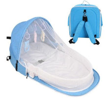 Load image into Gallery viewer, Portable Baby Crib Newborn Baby Bed Folding Travel Beds Nest Infant Bassinet Cot With Toys Mosquito Net Cribs For Baby Sleeping
