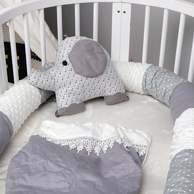 Baby Bed Bumper Simple and Stylish Grow Healthy Room Decoration Protect the Baby Grow Healthy Collision Avoidance Bed Bumper Set