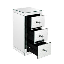 Load image into Gallery viewer, Mirrored Bedside Cabinet Bedside Table Chest of 3 Drawers Glass Panels Bedroom Furniture Ship to Europe Fast delivery
