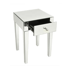 Load image into Gallery viewer, Presell Mirrored Bedside table Bedroom Furniture Nightstand Hot selling Glass Crystal panel Broken replaced Fast delivery
