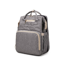 Load image into Gallery viewer, Large Capacity Diaper Bag Mummy Birthing Backpack Travel Portable Shoulder Multifunction Fold Bed Bags Waterproof Stylish Pack
