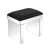Load image into Gallery viewer, Panana Hot Sale Mirrored Glass Dressing Table 2 Drawers 3 folding Mirrors Stool Or table stool Bedroom Furniture Dresser
