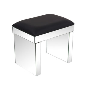 Panana Hot Sale Mirrored Glass Dressing Table 2 Drawers 3 folding Mirrors Stool Or table stool Bedroom Furniture Dresser