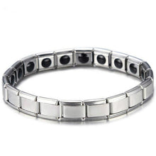 Load image into Gallery viewer, Magnetic Bracelets For Women Weight Loss Round Black Stone Therapy magnet Bracelet Men Health Bracelet Care Hematite Stretch
