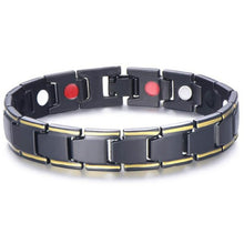 Load image into Gallery viewer, Magnetic Bracelets For Women Weight Loss Round Black Stone Therapy magnet Bracelet Men Health Bracelet Care Hematite Stretch
