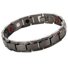 Load image into Gallery viewer, Magnetic Bracelets For Women Weight Loss Round Black Stone Therapy magnet Bracelet Men Health Bracelet Care Hematite Stretch
