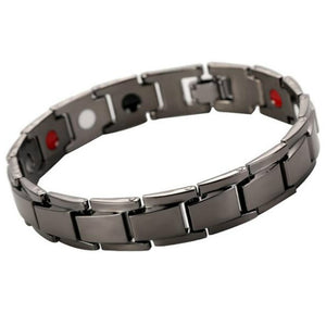 Magnetic Bracelets For Women Weight Loss Round Black Stone Therapy magnet Bracelet Men Health Bracelet Care Hematite Stretch