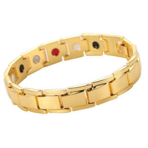 Magnetic Bracelets For Women Weight Loss Round Black Stone Therapy magnet Bracelet Men Health Bracelet Care Hematite Stretch