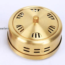 Load image into Gallery viewer, The four Kong Chun copper moxibustion box moxibustion gynecological palace cold household moxibustion apparatus body massager
