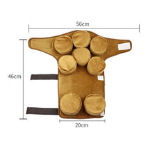 Load image into Gallery viewer, Copper Smokeless Moxa Moxibustion Box Velvet Bag Moxa Stick Acupuncture Roller Holder Neck Waist Body Acupoint Massage Therapy

