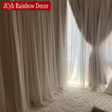 Load image into Gallery viewer, Japanese Romantic Blackout Curtain For Living Room Girls Bedroom Blackout Curtains For Window Curtains Party Tulle Drapes Panels
