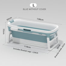 Load image into Gallery viewer, 46in Large Bathtub Adult Bath Tub Barrel Sweat Steaming Bathtub Plastic Folding Thicken Bathtub Home Sauna Baby Swimming Tub ES
