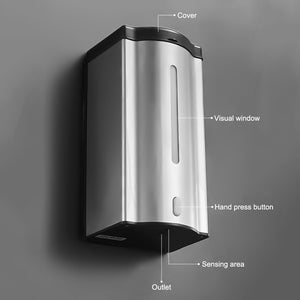 600ML Touch-Free Hand Sanitizer Dispenser Liquid Soap Hygiene Sprayer Automatic Sensor Induction Disinfection Machine