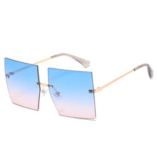 Load image into Gallery viewer, Trendy Oversized Square Sunglasses Women Personlity Fashion Sexy Red Brown Tinted Color Lens UV400 Retro Ladies Sun Glasses

