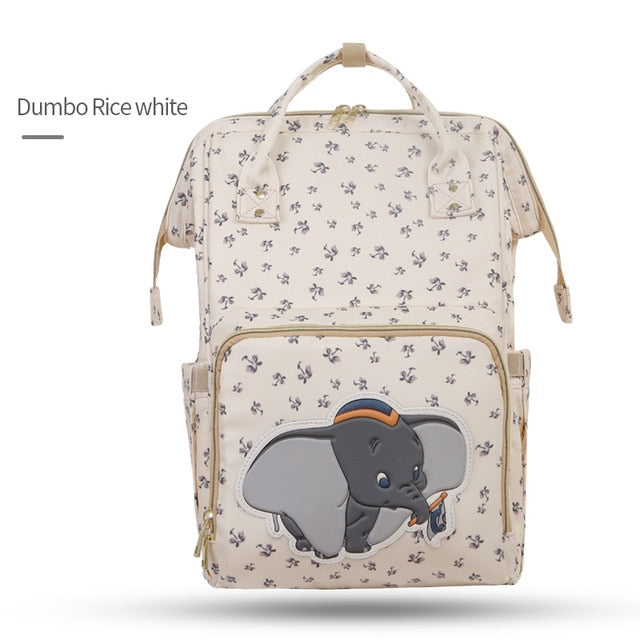 Disney Baby Diaper Bags Large Capacity Baby Stroller Insulated Bag Travel Organizer Baby Bag Set Lightweight Diaper Bag Backpack