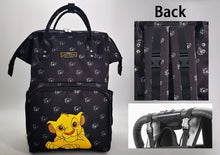 Load image into Gallery viewer, Disney Baby Diaper Bags Large Capacity Baby Stroller Insulated Bag Travel Organizer Baby Bag Set Lightweight Diaper Bag Backpack
