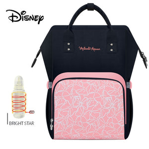 Disney Baby Diaper Bags Large Capacity Baby Stroller Insulated Bag Travel Organizer Baby Bag Set Lightweight Diaper Bag Backpack