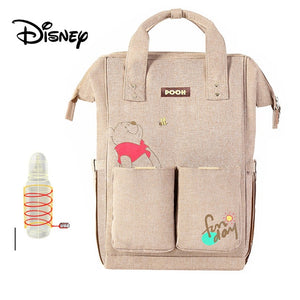 Disney Baby Diaper Bags Large Capacity Baby Stroller Insulated Bag Travel Organizer Baby Bag Set Lightweight Diaper Bag Backpack