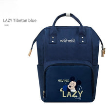 Load image into Gallery viewer, Disney Baby Diaper Bags Large Capacity Baby Stroller Insulated Bag Travel Organizer Baby Bag Set Lightweight Diaper Bag Backpack
