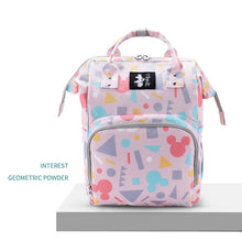 Load image into Gallery viewer, Disney Baby Diaper Bags Large Capacity Baby Stroller Insulated Bag Travel Organizer Baby Bag Set Lightweight Diaper Bag Backpack
