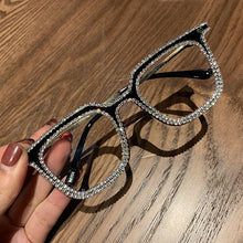 Load image into Gallery viewer, Fashion Transparent square sunglasses metal frame Women overize glasses Men Eyeglasses Frame nerd plain glasses clear shades
