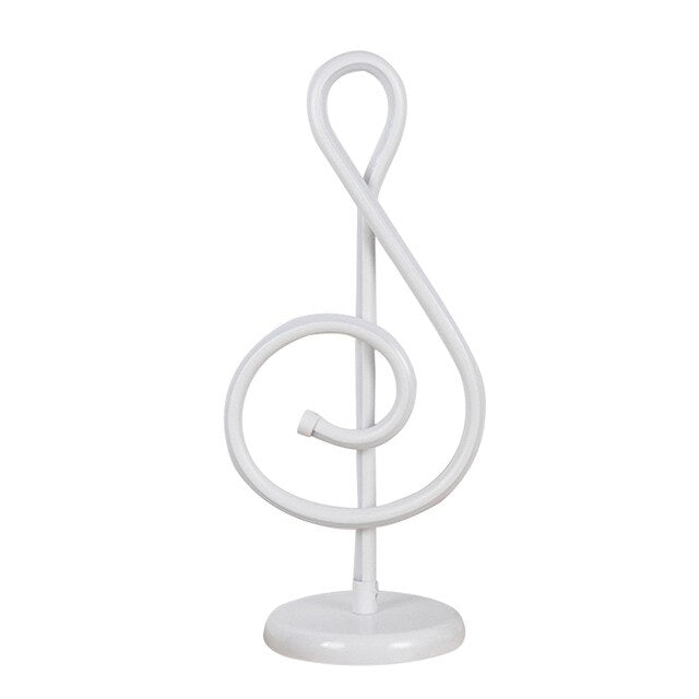 25W Musical Note Lamp Golden Music Note Bedroom LED Desk Lamp Artistic Home Living Room Bedside Decoration Night Light EU plug