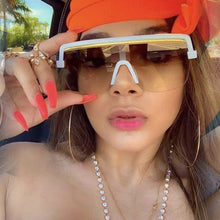 Load image into Gallery viewer, Rimless Sunglasses Square Women Men Oversize 2021 Retro Brand Design Flat Top Rectangle Eyewear UV400 Big Shades Oculos Female
